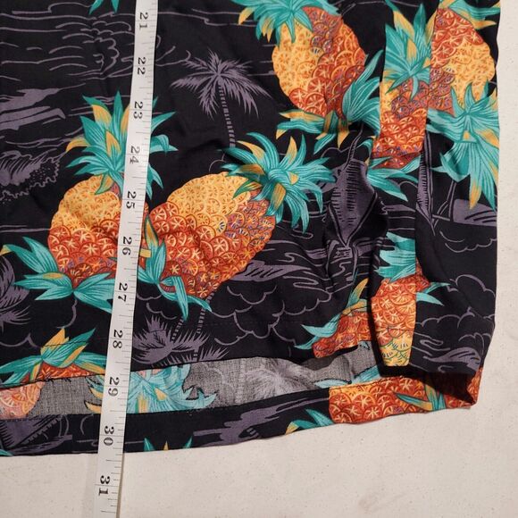 VTG Paradise Found Honolulu Made in Hawaii USA Rare Tropical Pineapple XL Rayon - Picture 5 of 8